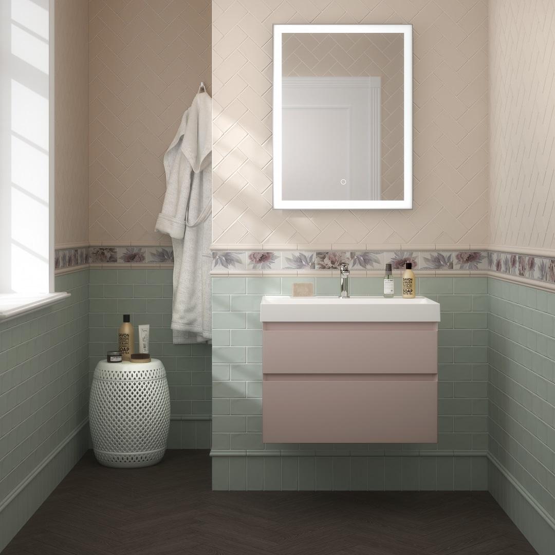 Тумба KERAMA MARAZZI Cubo подвесная с ящиками 70, мальва матовая