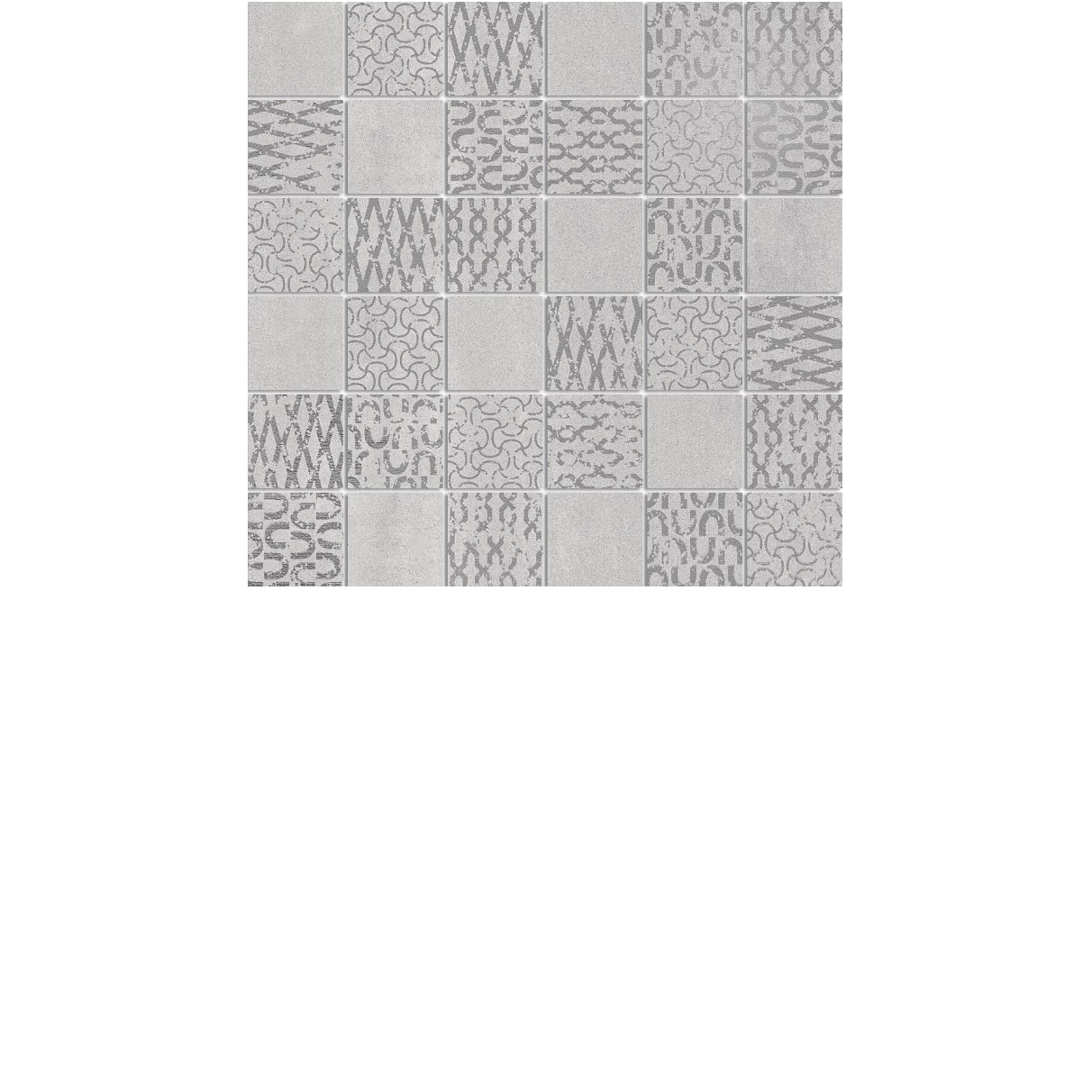 Декор Про Дабл серый светлый мозаичный 30x30