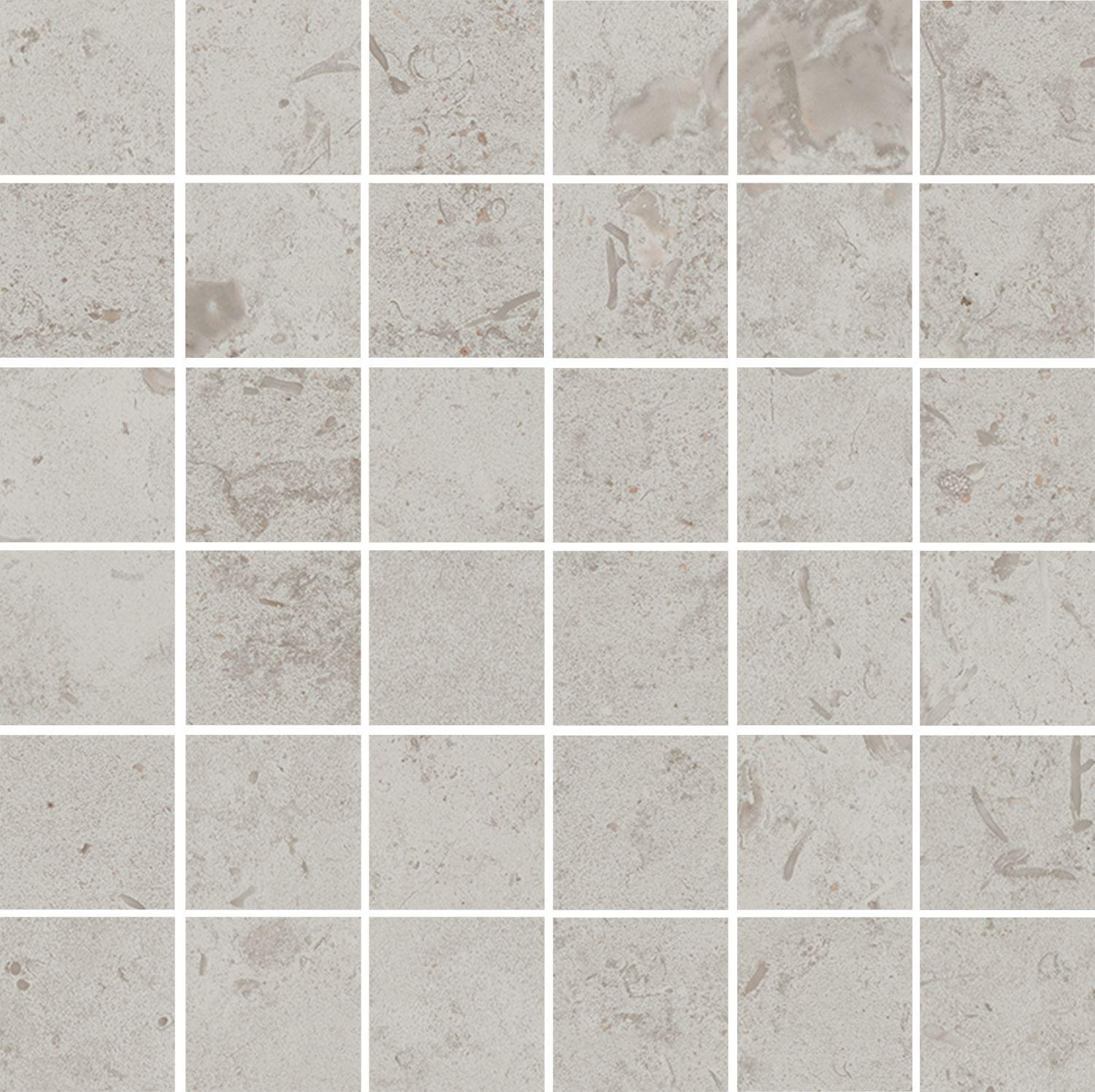 Декор Про Лаймстоун серый светлый матовый мозаичный 30x30