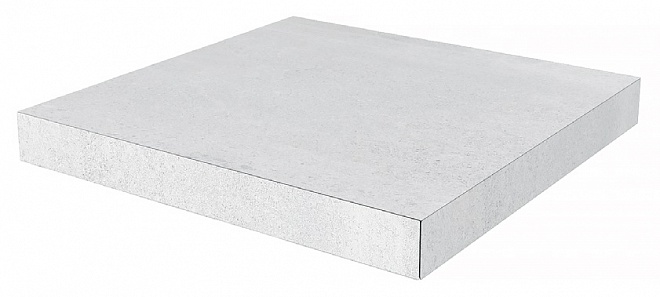 Ступень угловая клееная Про Матрикс серый светлый 33x33