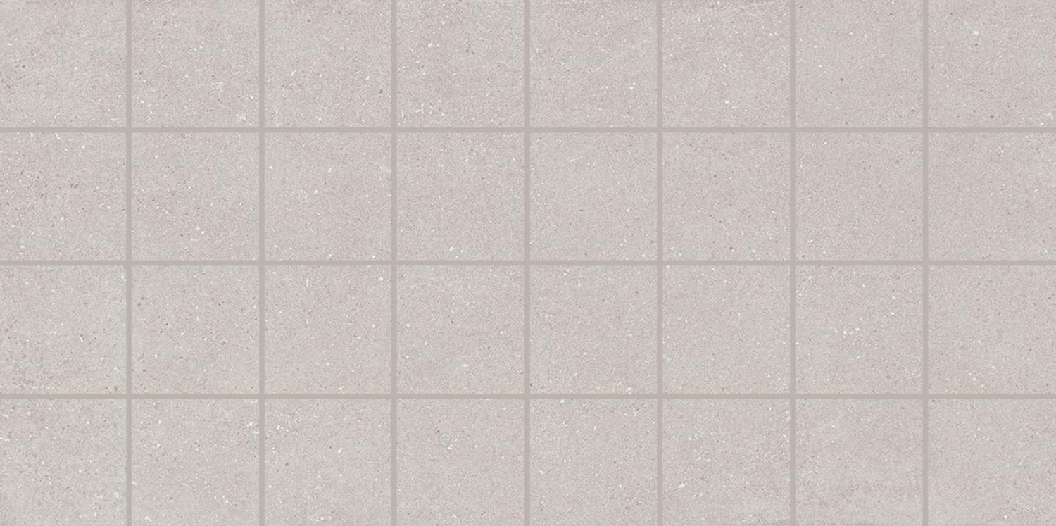 Декор Монсеррат мозаичный серый светлый матовый 40x20