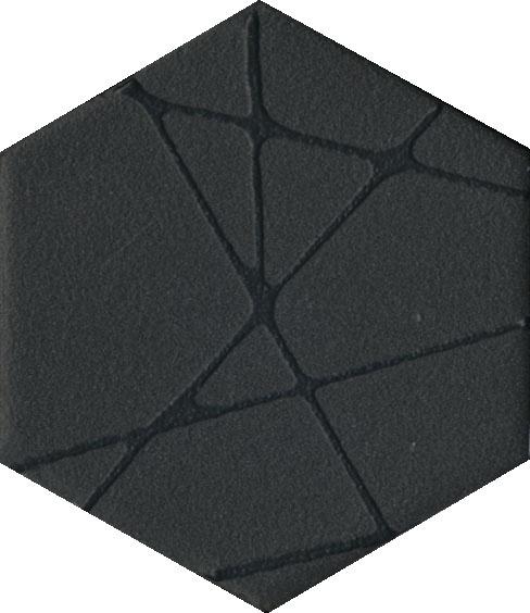 Декор Агуста черный 6x5,2
