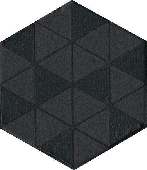 Декор Агуста черный 6x5,2