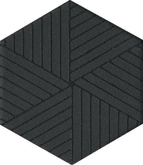 Декор Агуста черный 6x5,2
