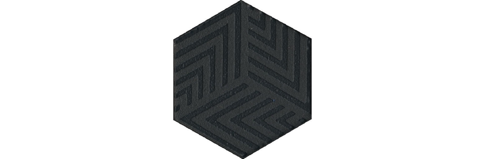 Декор Агуста черный 6x5,2