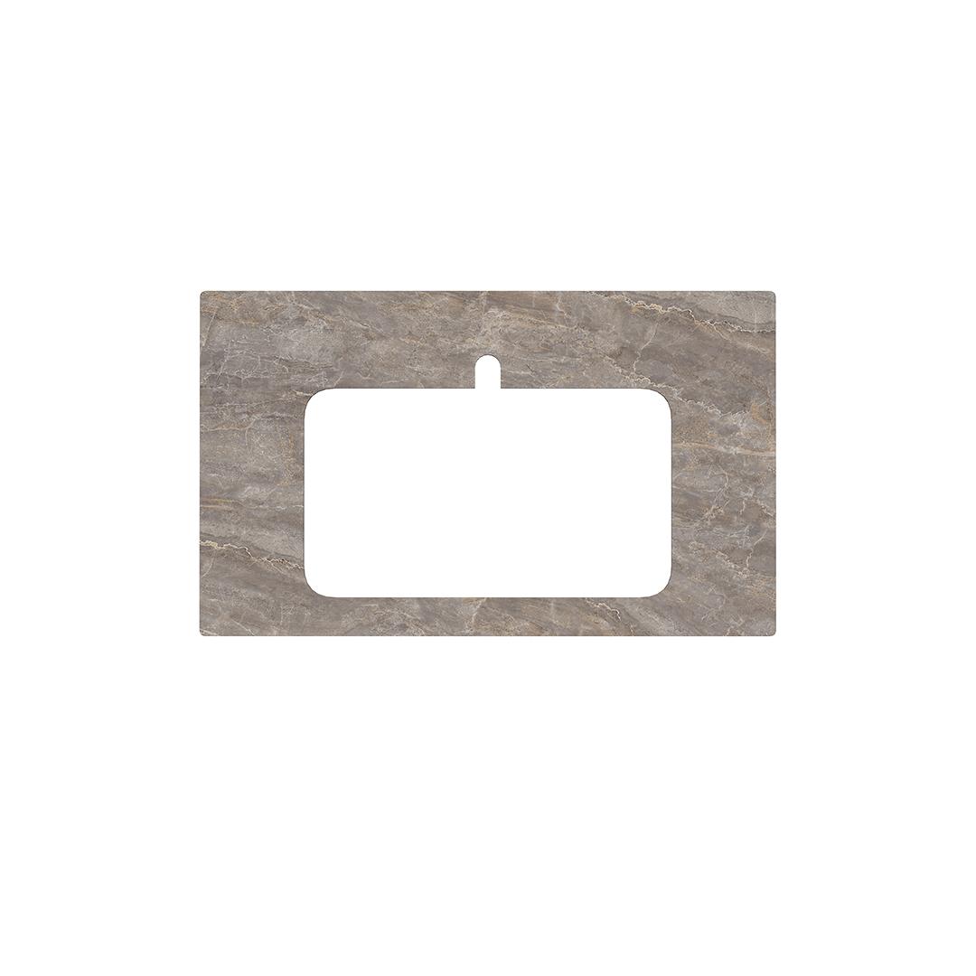 Спец. изделие декоративное для раковин, встраиваемых сверху Парнас пепельный лаппатированный