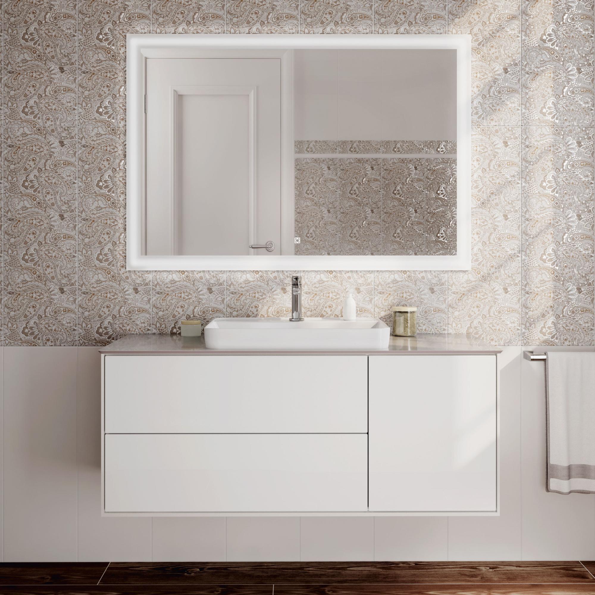Тумба PLAZA Modern подвесная 120 белый 3 ящика