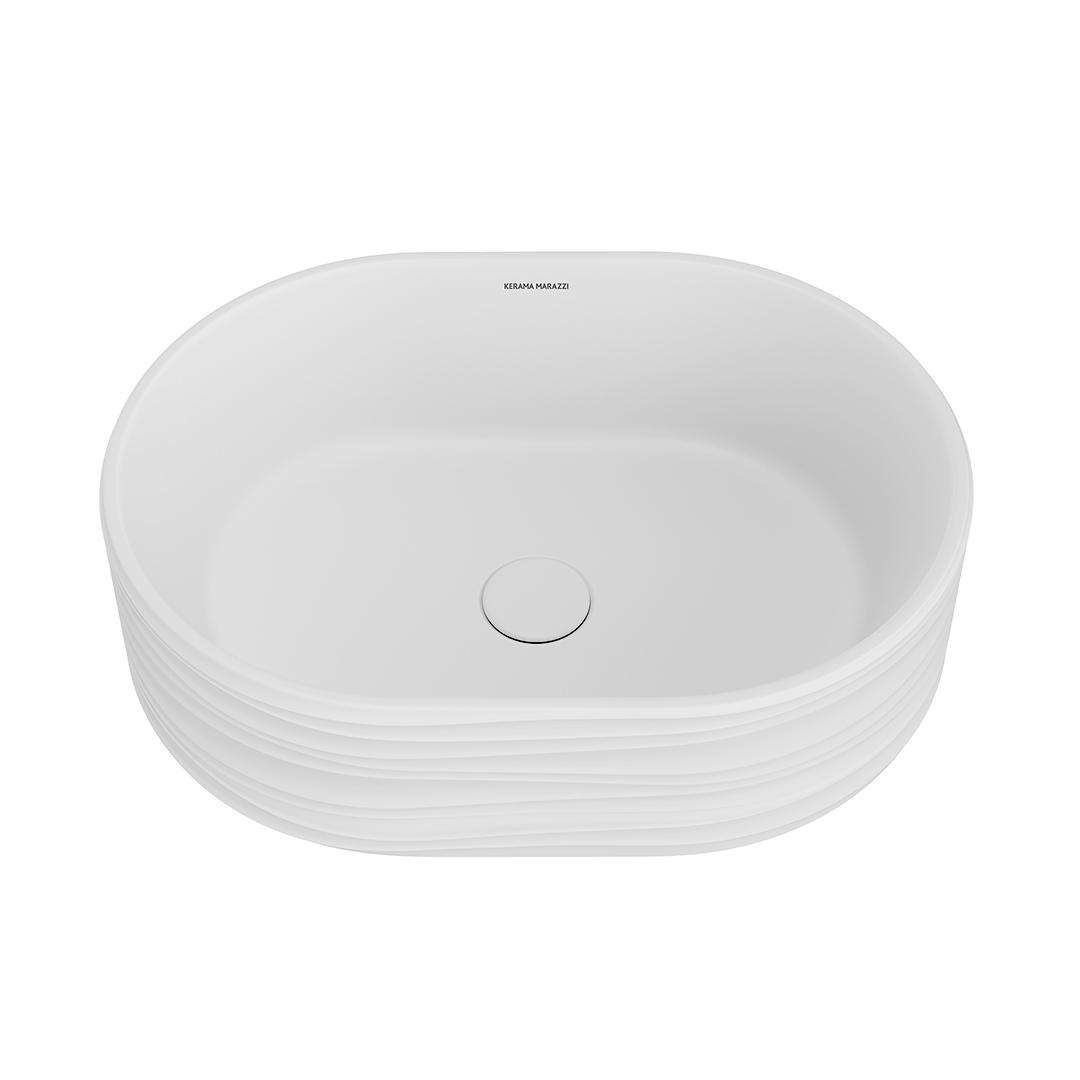 Раковина ARTBASIN Sabbia накладная 50, белая матовая