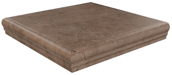 Ступень угловая Фаральони коричневый 34x34