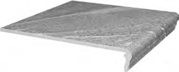 Ступень фронтальная Бореале серый тёмный 30x30