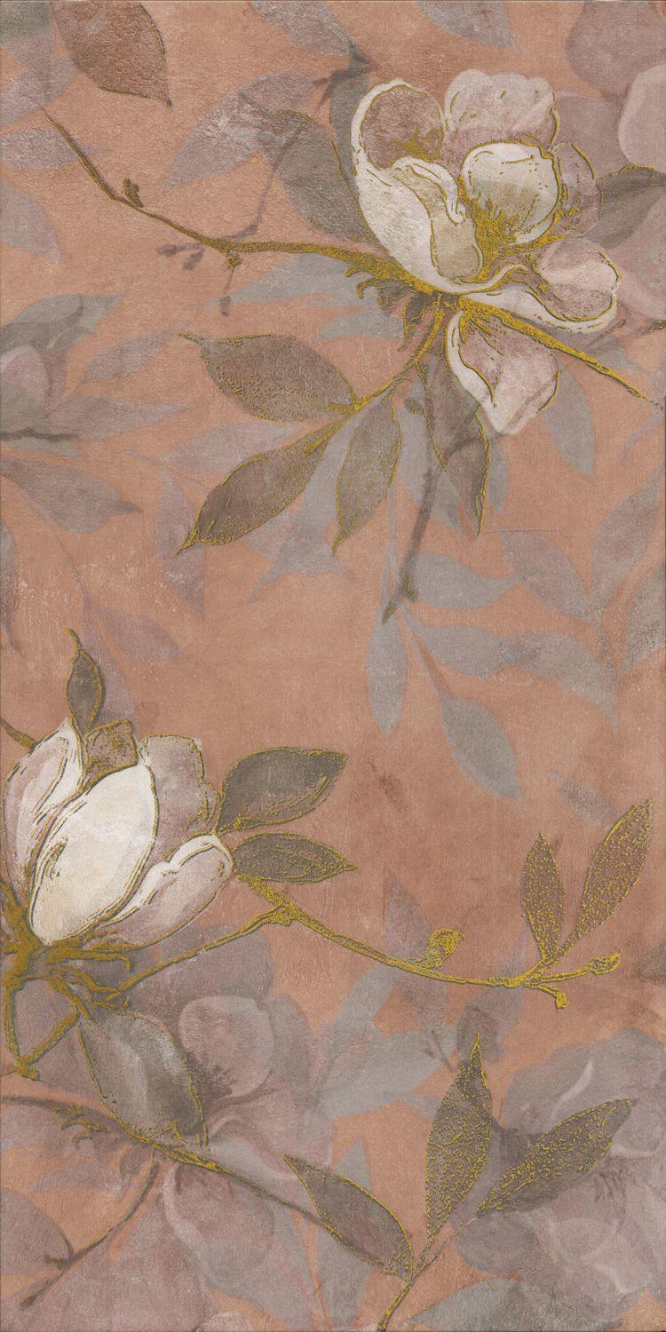 Панно Магнолия 2 матовый 60x120 из 4 частей (30x60)