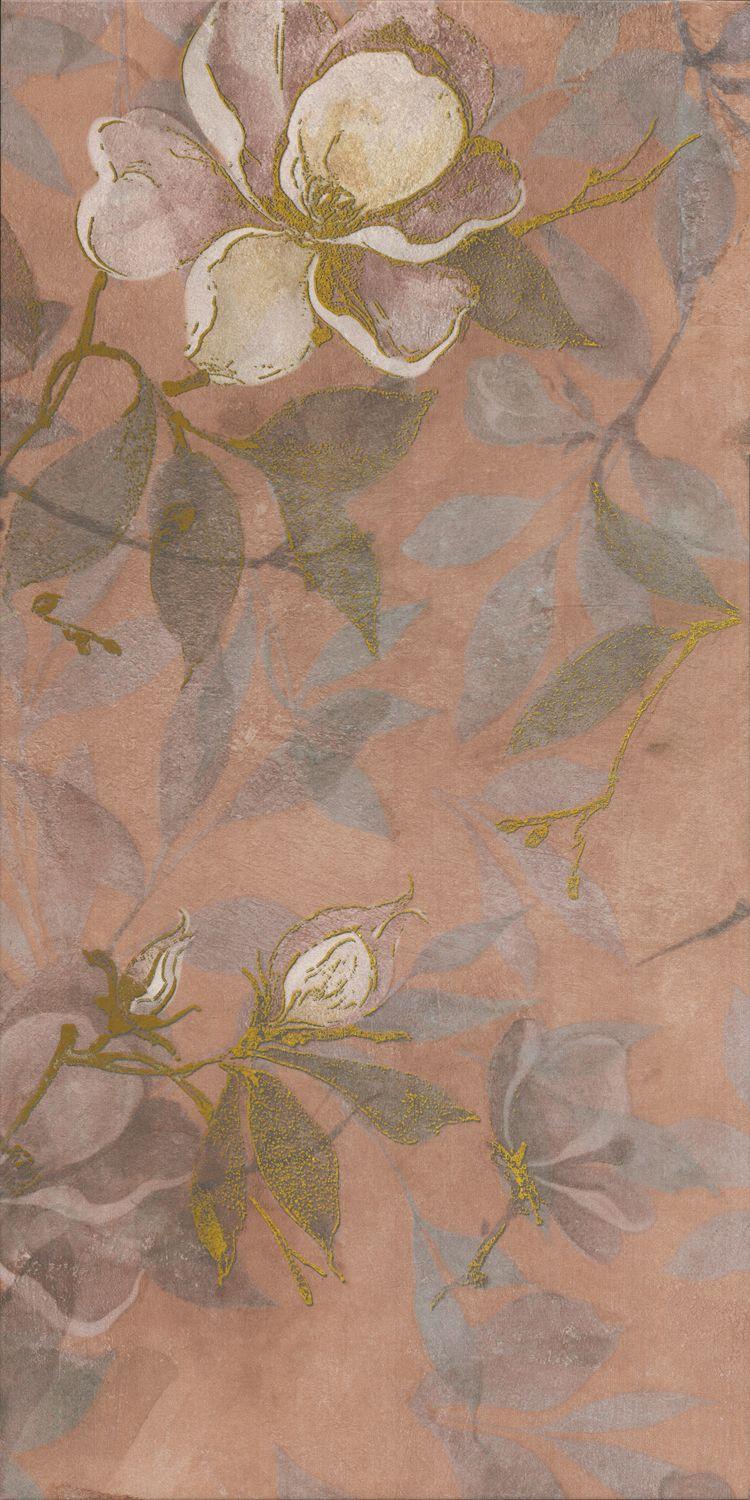 Панно Магнолия 2 матовый 60x120 из 4 частей (30x60)