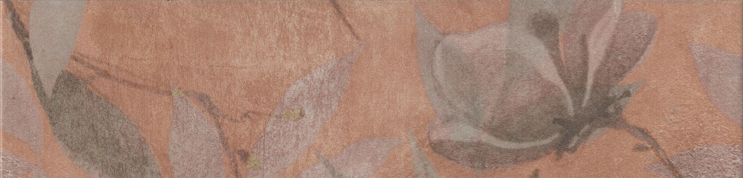 Бордюр Магнолия 2 матовый обрезной 30x7,2
