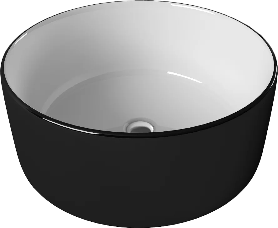 Раковина накладная Melana MLN-7078ABW — вид под углом на чашу
