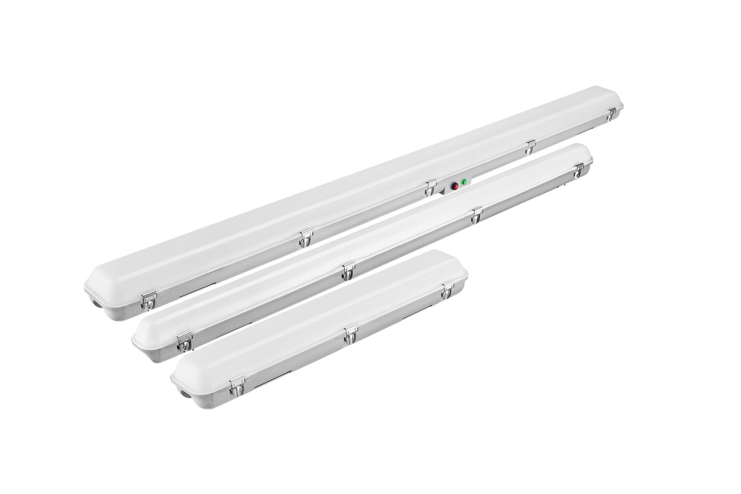 Светильник светодиодный OPPLE LED Waterproof-E3 L600-22W-4000-FR-GP линейный — три ракурса в одном кадре
