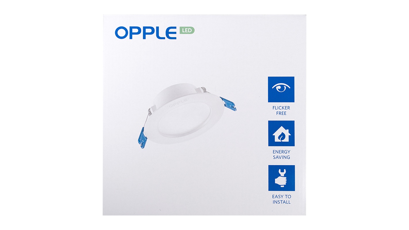 Светильник светодиодный точечный OPPLE Utility LED Downlight US R200-22W-4000-WH-GP встраиваемый — товар в упаковке