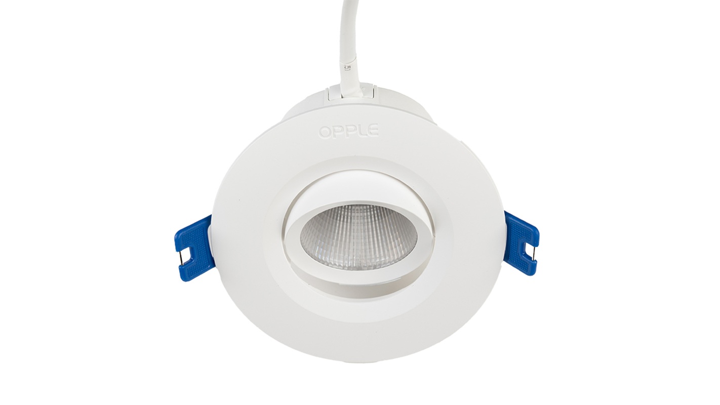Светильник светодиодный точечный OPPLE US LED Spotlight RA-US R70-8W-4000-WH-GP поворотный — вид сверху на корпус-1