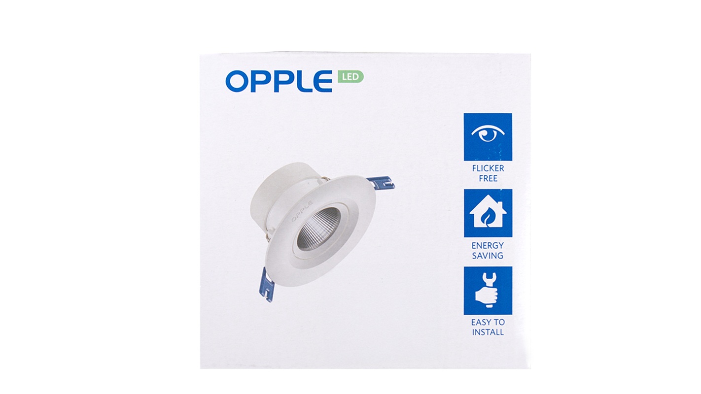 Светильник светодиодный точечный OPPLE US LED Spotlight RA-US R70-8W-4000-WH-GP поворотный — товар в упаковке