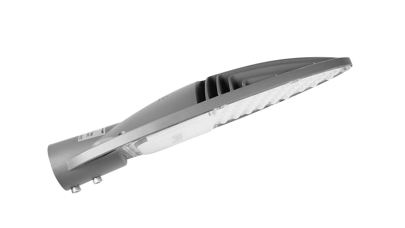 Светильник светодиодный консольный OPPLE EQ LED Streetlight-EQ40W-5700-150+70D-GY-GP2 уличный — вид под углом-2