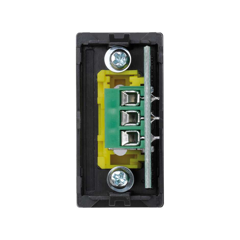 Плата Simon Connect, с двумя разъёмами RCA, винты, графит, 22,5х45 мм — вид сверху на модуль-1
