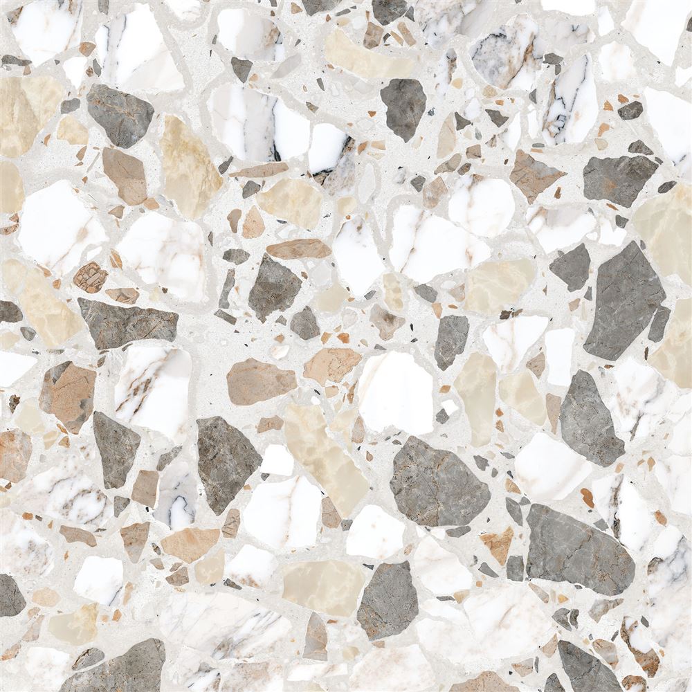 60x60 Marble-X Декор Терраццо Лаппато R9 Ректификат