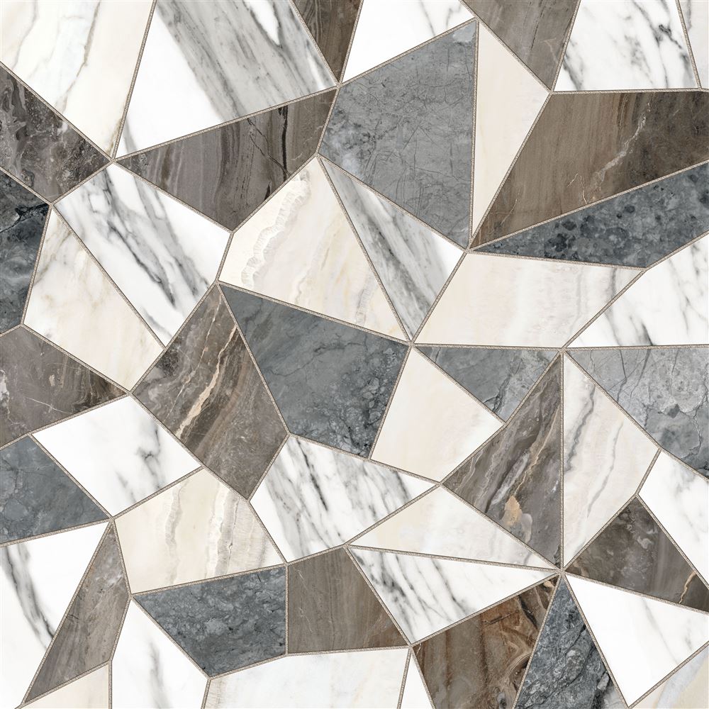 60x60 MarbleSet Декор "Микс Терраццо" Лаппато R9 Ректификат