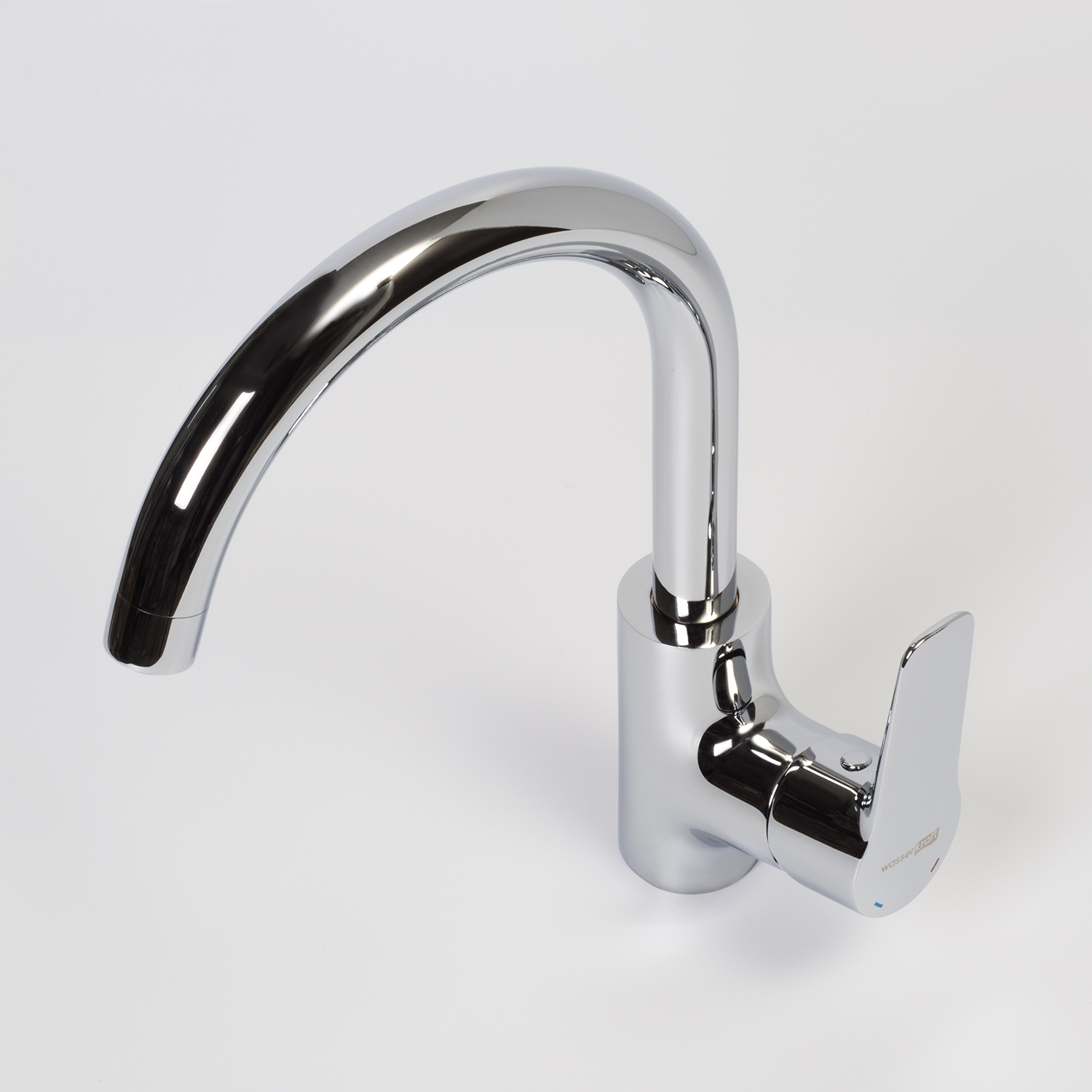 Смеситель для кухни Wasserkraft Lippe 4500 с поворотным изливом — вид под углом-1