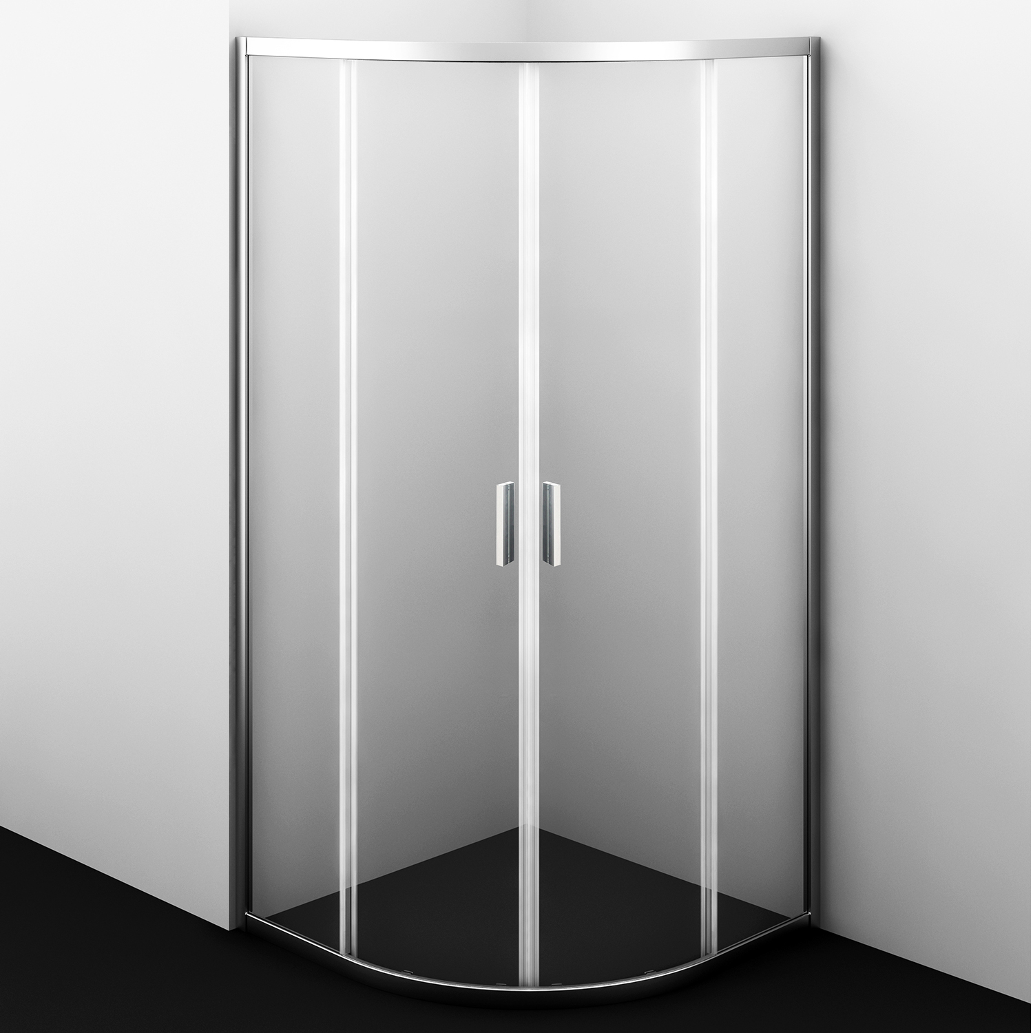 Душевой уголок Wasserkraft Lippe 45S 80х80 — стеклянная конструкция под углом