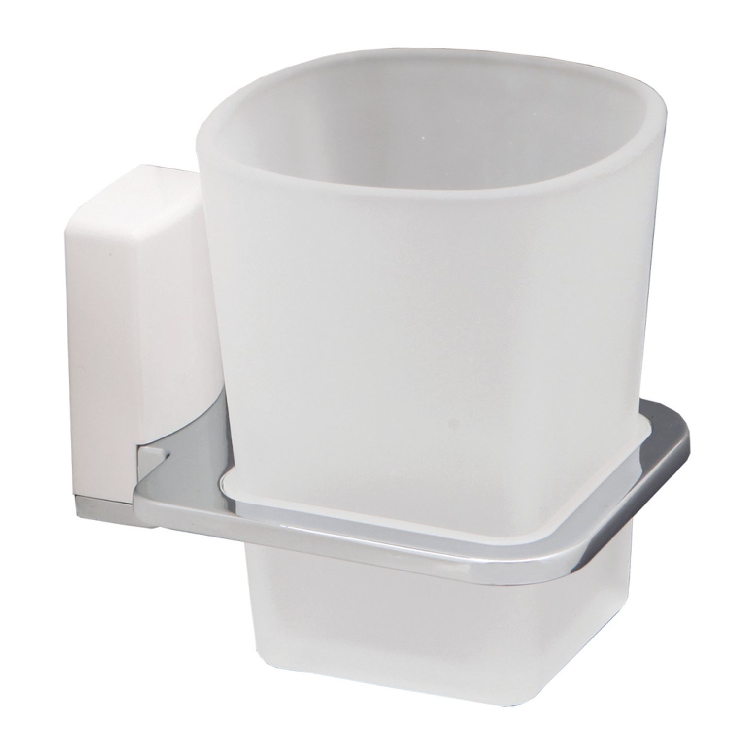 Стакан Wasserkraft Leine K-5000White для зубных щеток — вид под углом-1