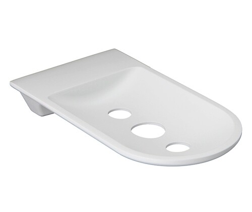 Мыльница Wasserkraft Kammel K-8300White, решетка — вид под углом