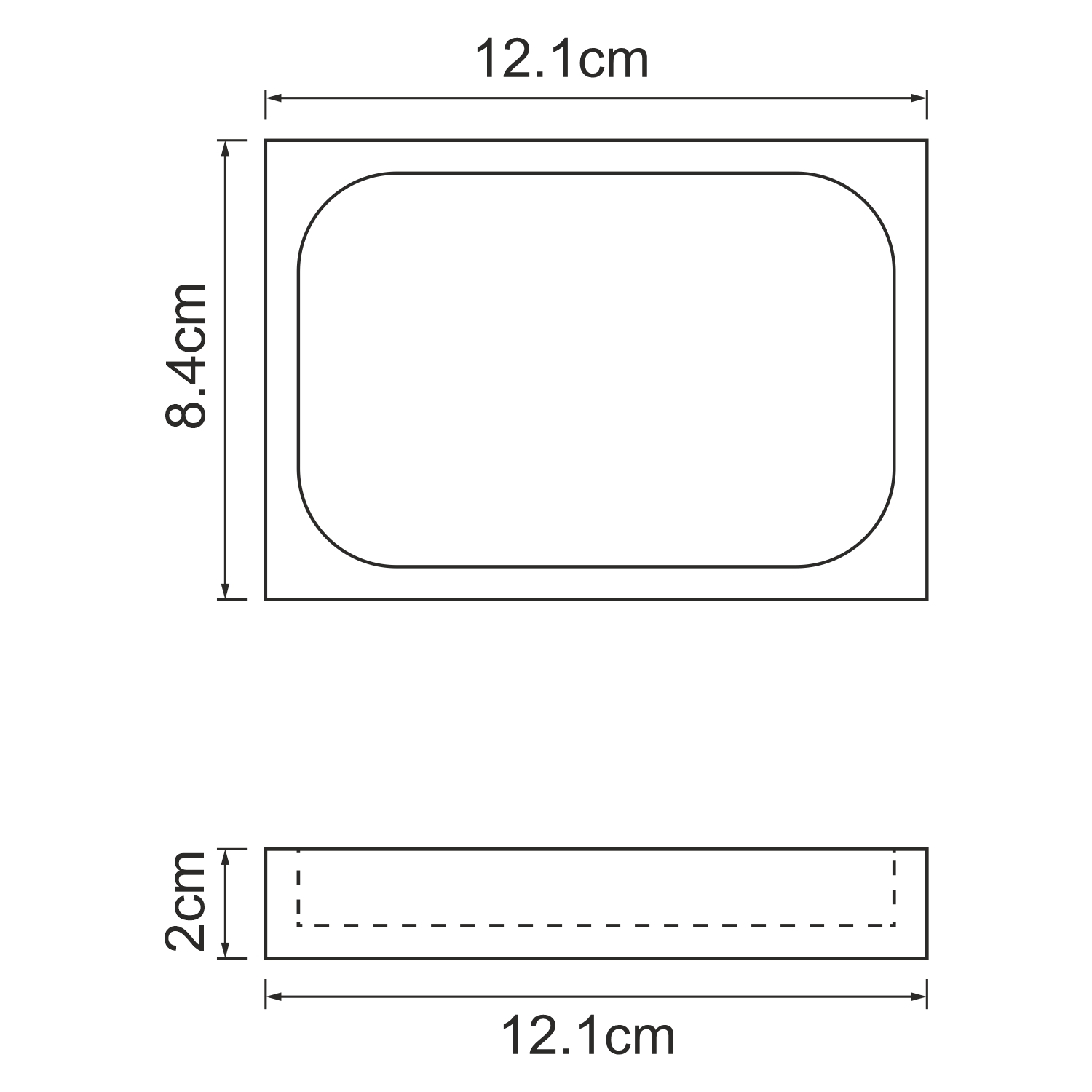 Мыльница Wasserkraft Kammel K-9100 — чертёж с размерами